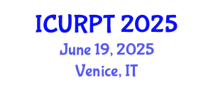 International Conference on Urban, Regional Planning and Transportation (ICURPT) June 19, 2025 - Venice, Italy
