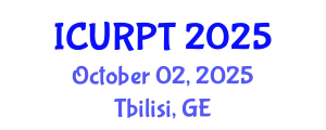 International Conference on Urban, Regional Planning and Transportation (ICURPT) October 02, 2025 - Tbilisi, Georgia