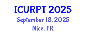 International Conference on Urban, Regional Planning and Transportation (ICURPT) September 18, 2025 - Nice, France