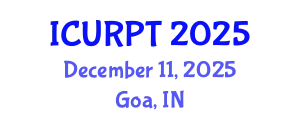 International Conference on Urban, Regional Planning and Transportation (ICURPT) December 11, 2025 - Goa, India