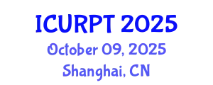 International Conference on Urban, Regional Planning and Transportation (ICURPT) October 09, 2025 - Shanghai, China