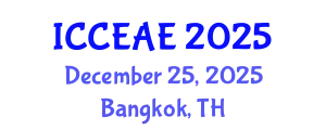 International Conference on Civil, Environmental and Architectural Engineering (ICCEAE) December 25, 2025 - Bangkok, Thailand