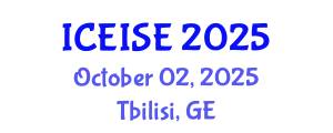 International Conference on Enterprise Information Systems and Engineering (ICEISE) October 02, 2025 - Tbilisi, Georgia