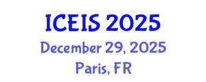 International Conference on Engineering and Industrial Sciences (ICEIS) December 29, 2025 - Paris, France