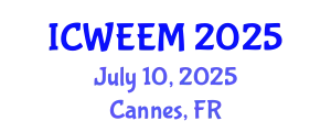 International Conference on Water, Energy and Environmental Management (ICWEEM) July 10, 2025 - Cannes, France