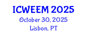 International Conference on Water, Energy and Environmental Management (ICWEEM) October 30, 2025 - Lisbon, Portugal