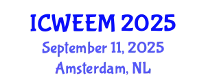 International Conference on Water, Energy and Environmental Management (ICWEEM) September 11, 2025 - Amsterdam, Netherlands
