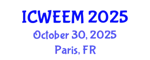 International Conference on Water, Energy and Environmental Management (ICWEEM) October 30, 2025 - Paris, France