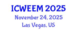 International Conference on Water, Energy and Environmental Management (ICWEEM) November 24, 2025 - Las Vegas, United States