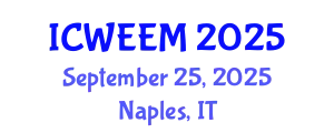 International Conference on Water, Energy and Environmental Management (ICWEEM) September 25, 2025 - Naples, Italy