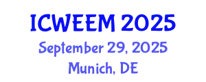 International Conference on Water, Energy and Environmental Management (ICWEEM) September 29, 2025 - Munich, Germany