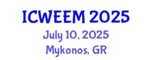 International Conference on Water, Energy and Environmental Management (ICWEEM) July 10, 2025 - Mykonos, Greece