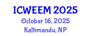 International Conference on Water, Energy and Environmental Management (ICWEEM) October 16, 2025 - Kathmandu, Nepal