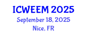 International Conference on Water, Energy and Environmental Management (ICWEEM) September 18, 2025 - Nice, France