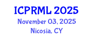 International Conference on Pattern Recognition and Machine Learning (ICPRML) November 03, 2025 - Nicosia, Cyprus