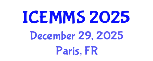 International Conference on Economics, Marketing and Management Sciences (ICEMMS) December 29, 2025 - Paris, France