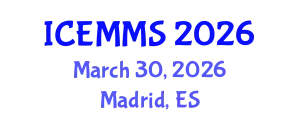 International Conference on Economics, Marketing and Management Sciences (ICEMMS) March 30, 2026 - Madrid, Spain