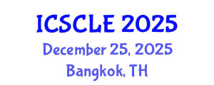 International Conference on Supply Chain and Logistics Engineering (ICSCLE) December 25, 2025 - Bangkok, Thailand