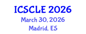 International Conference on Supply Chain and Logistics Engineering (ICSCLE) March 30, 2026 - Madrid, Spain