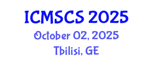International Conference on Mathematical, Statistical and Computational Sciences (ICMSCS) October 02, 2025 - Tbilisi, Georgia
