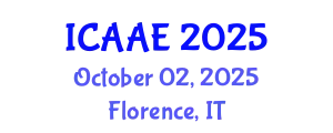 International Conference on Aerospace and Aviation Engineering (ICAAE) October 02, 2025 - Florence, Italy