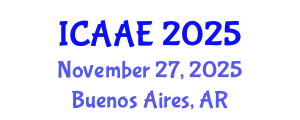 International Conference on Aerospace and Aviation Engineering (ICAAE) November 27, 2025 - Buenos Aires, Argentina