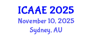 International Conference on Aerospace and Aviation Engineering (ICAAE) November 10, 2025 - Sydney, Australia