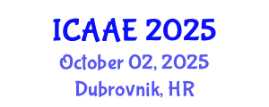 International Conference on Aerospace and Aviation Engineering (ICAAE) October 02, 2025 - Dubrovnik, Croatia
