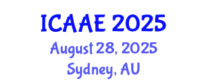 International Conference on Aerospace and Aviation Engineering (ICAAE) August 28, 2025 - Sydney, Australia