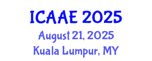 International Conference on Aerospace and Aviation Engineering (ICAAE) August 21, 2025 - Kuala Lumpur, Malaysia