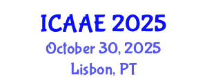 International Conference on Aerospace and Aviation Engineering (ICAAE) October 30, 2025 - Lisbon, Portugal