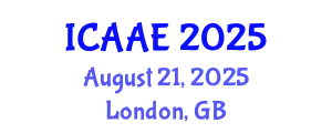 International Conference on Aerospace and Aviation Engineering (ICAAE) August 21, 2025 - London, United Kingdom