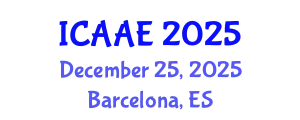 International Conference on Aerospace and Aviation Engineering (ICAAE) December 25, 2025 - Barcelona, Spain