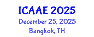 International Conference on Aerospace and Aviation Engineering (ICAAE) December 25, 2025 - Bangkok, Thailand