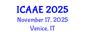 International Conference on Aerospace and Aviation Engineering (ICAAE) November 17, 2025 - Venice, Italy