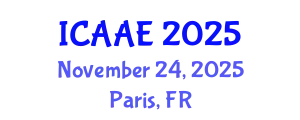 International Conference on Aerospace and Aviation Engineering (ICAAE) November 24, 2025 - Paris, France