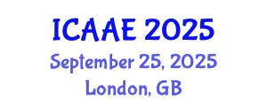 International Conference on Aerospace and Aviation Engineering (ICAAE) September 25, 2025 - London, United Kingdom