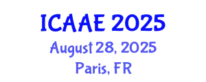 International Conference on Aerospace and Aviation Engineering (ICAAE) August 28, 2025 - Paris, France