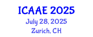 International Conference on Aerospace and Aviation Engineering (ICAAE) July 28, 2025 - Zurich, Switzerland