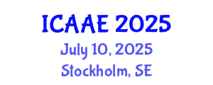 International Conference on Aerospace and Aviation Engineering (ICAAE) July 10, 2025 - Stockholm, Sweden