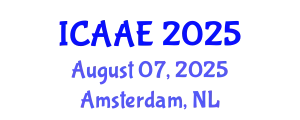 International Conference on Aerospace and Aviation Engineering (ICAAE) August 07, 2025 - Amsterdam, Netherlands