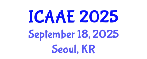 International Conference on Aerospace and Aviation Engineering (ICAAE) September 18, 2025 - Seoul, Republic of Korea