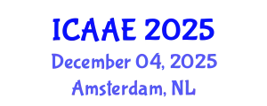 International Conference on Aerospace and Aviation Engineering (ICAAE) December 04, 2025 - Amsterdam, Netherlands
