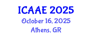 International Conference on Aerospace and Aviation Engineering (ICAAE) October 16, 2025 - Athens, Greece