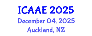 International Conference on Aerospace and Aviation Engineering (ICAAE) December 04, 2025 - Auckland, New Zealand