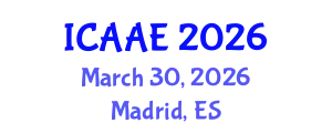 International Conference on Aerospace and Aviation Engineering (ICAAE) March 30, 2026 - Madrid, Spain