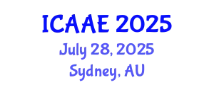 International Conference on Aerospace and Aviation Engineering (ICAAE) July 28, 2025 - Sydney, Australia