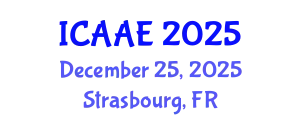 International Conference on Aerospace and Aviation Engineering (ICAAE) December 25, 2025 - Strasbourg, France