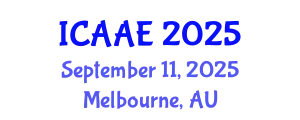 International Conference on Aerospace and Aviation Engineering (ICAAE) September 11, 2025 - Melbourne, Australia