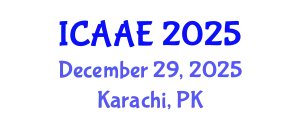 International Conference on Aerospace and Aviation Engineering (ICAAE) December 29, 2025 - Karachi, Pakistan